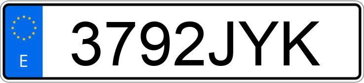 Numer rejestracyjny 3792JYK posiada RENAULT TRAFIC 29 FGN C 1.6DCI 95