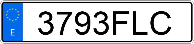 Numer rejestracyjny 3793FLC posiada ALFA ROMEO 147