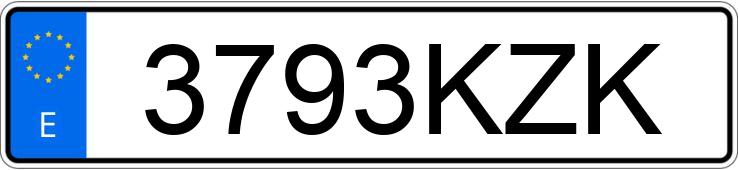 Numer rejestracyjny 3793KZK posiada NISSAN SUNNY Numer rejestracyjny 3793KZK posiada NISSAN SUNNY