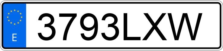 Numer rejestracyjny 3793LXW posiada KIA CEED