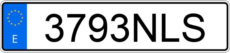 Numer rejestracyjny 3793NLS posiada AUDI S1 SPORTBACK