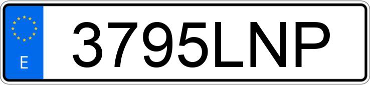Numer rejestracyjny 3795LNP posiada VOLKSWAGEN GOLF