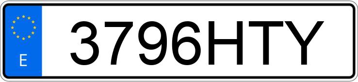 Numer rejestracyjny 3796HTY posiada PEUGEOT 2008