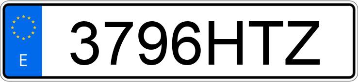 Numer rejestracyjny 3796HTZ posiada BMW SERIE 3 Numer rejestracyjny 3796HTZ posiada BMW SERIE 3