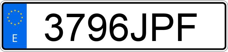 Numer rejestracyjny 3796JPF posiada BMW SERIE 4