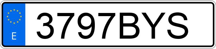 Numer rejestracyjny 3797BYS posiada TOYOTA COROLLA Numer rejestracyjny 3797BYS posiada TOYOTA COROLLA