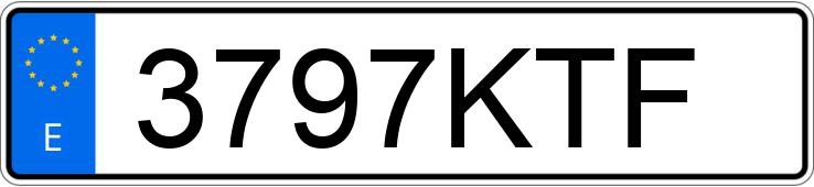 Numer rejestracyjny 3797KTF posiada SEAT IBIZA Numer rejestracyjny 3797KTF posiada SEAT IBIZA