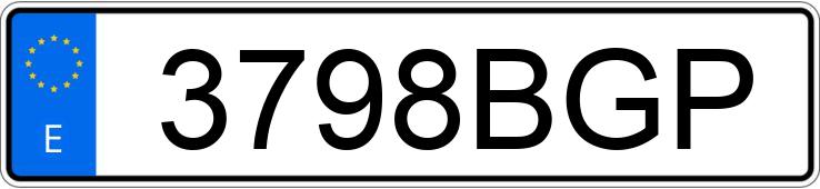 Numer rejestracyjny 3798BGP posiada CITROEN XSARA