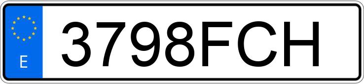 Numer rejestracyjny 3798FCH posiada OPEL CORSA