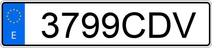 Numer rejestracyjny 3799CDV posiada CITROEN C5