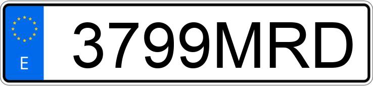 Numer rejestracyjny 3799MRD posiada OPEL COMBO