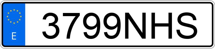 Numer rejestracyjny 3799NHS posiada BMW SERIE 3