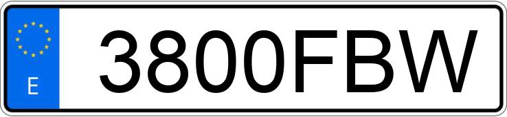 Numer rejestracyjny 3800FBW posiada PEUGEOT 207 Numer rejestracyjny 3800FBW posiada PEUGEOT 207