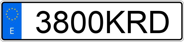 Numer rejestracyjny 3800KRD posiada OPEL MOKKA X