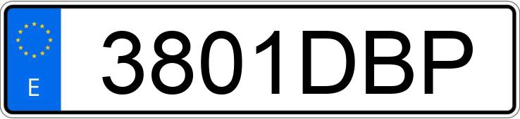 Numer rejestracyjny 3801DBP posiada RENAULT CLIO