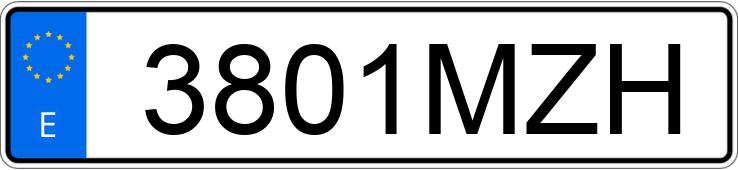 Numer rejestracyjny 3801MZH posiada JAC IEV7S