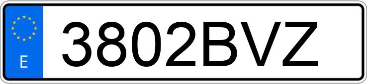 Numer rejestracyjny 3802BVZ posiada AUDI A4
