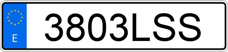 Numer rejestracyjny 3803LSS posiada DACIA DUSTER