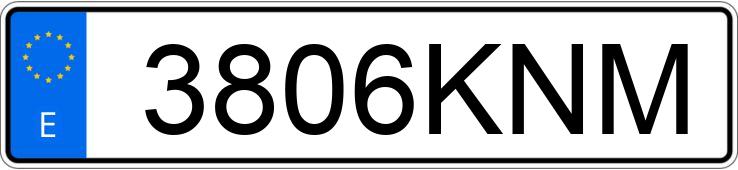 Numer rejestracyjny 3806KNM posiada MAN TGX Numer rejestracyjny 3806KNM posiada MAN TGX