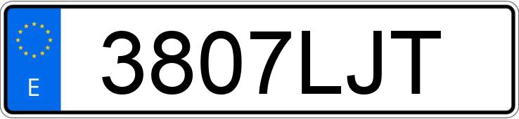 Numer rejestracyjny 3807LJT posiada NISSAN QASHQAI