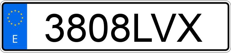 Numer rejestracyjny 3808LVX posiada MERCEDES ACTROS