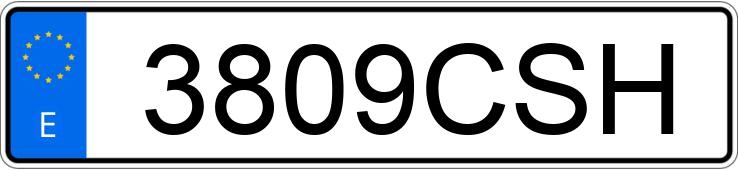 Numer rejestracyjny 3809CSH posiada SCANIA K