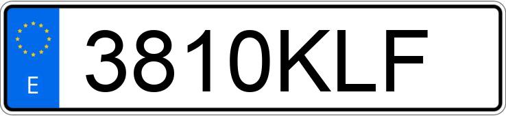 Numer rejestracyjny 3810KLF posiada OPEL CORSA