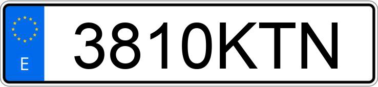 Numer rejestracyjny 3810KTN posiada CITROEN BERLINGO