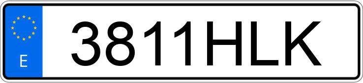 Numer rejestracyjny 3811HLK posiada SCANIA SERIE R