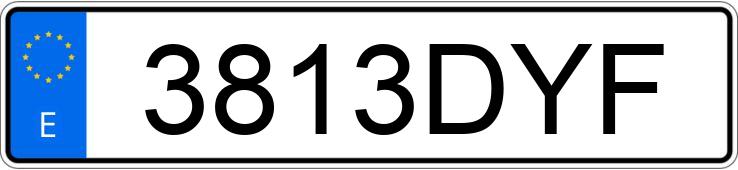 Numer rejestracyjny 3813DYF posiada MITSUBISHI PAJERO