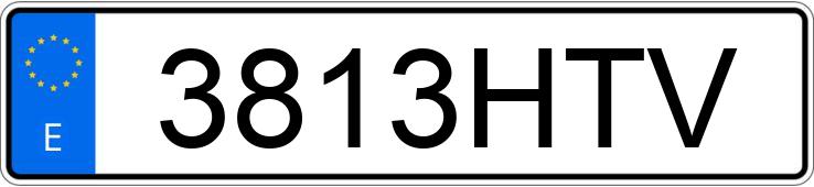 Numer rejestracyjny 3813HTV posiada PEUGEOT BOXER