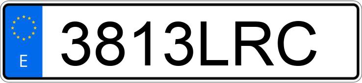 Numer rejestracyjny 3813LRC posiada BMW X4