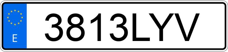 Numer rejestracyjny 3813LYV posiada BMW SERIE 3