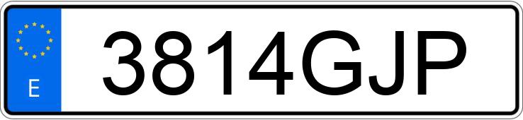 Numer rejestracyjny 3814GJP posiada RENAULT CLIO