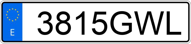 Numer rejestracyjny 3815GWL posiada OPEL INSIGNIA