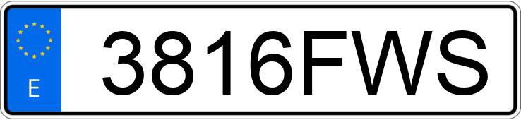 Registreringsnummeret 3816FWS har AUDI A4 Registreringsnummeret 3816FWS har AUDI A4