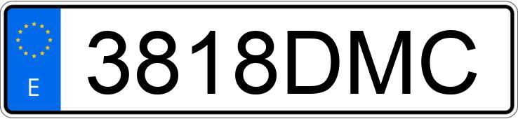 Numer rejestracyjny 3818DMC posiada SEAT IBIZA Numer rejestracyjny 3818DMC posiada SEAT IBIZA