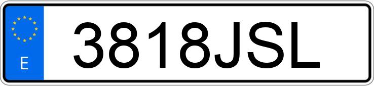 Numer rejestracyjny 3818JSL posiada FORD MONDEO