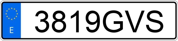 Numer rejestracyjny 3819GVS posiada FORD FOCUS