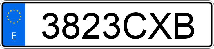 Numer rejestracyjny 3823CXB posiada SEAT TOLEDO