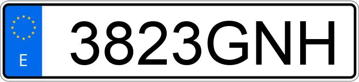 Numer rejestracyjny 3823GNH posiada AUDI A3
