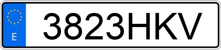 Numer rejestracyjny 3823HKV posiada YAMAHA YZF R6