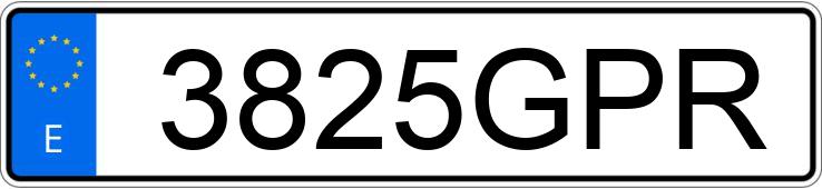 Numer rejestracyjny 3825GPR posiada CITROEN JUMPY