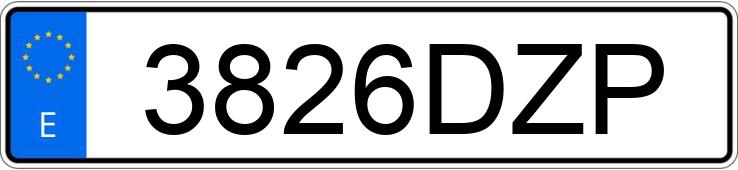 Numer rejestracyjny 3826DZP posiada BMW SERIE 1