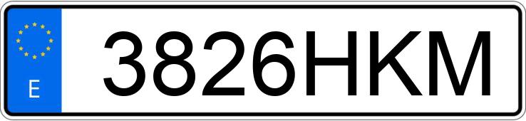 Numer rejestracyjny 3826HKM posiada CHEVROLET-GM CRUZE