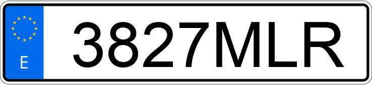 Numer rejestracyjny 3827MLR posiada PEUGEOT RIFTER