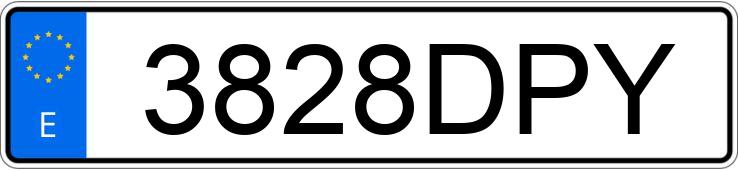 Numer rejestracyjny 3828DPY posiada NISSAN MICRA