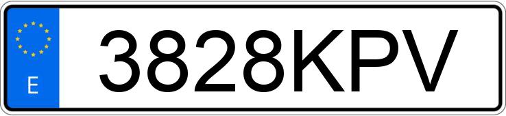 Numer rejestracyjny 3828KPV posiada PEUGEOT 308