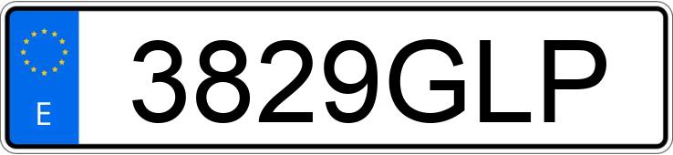 Numer rejestracyjny 3829GLP posiada LEXUS IS 220D