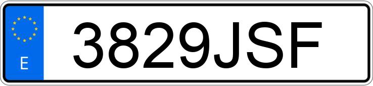Numer rejestracyjny 3829JSF posiada DACIA SANDERO
